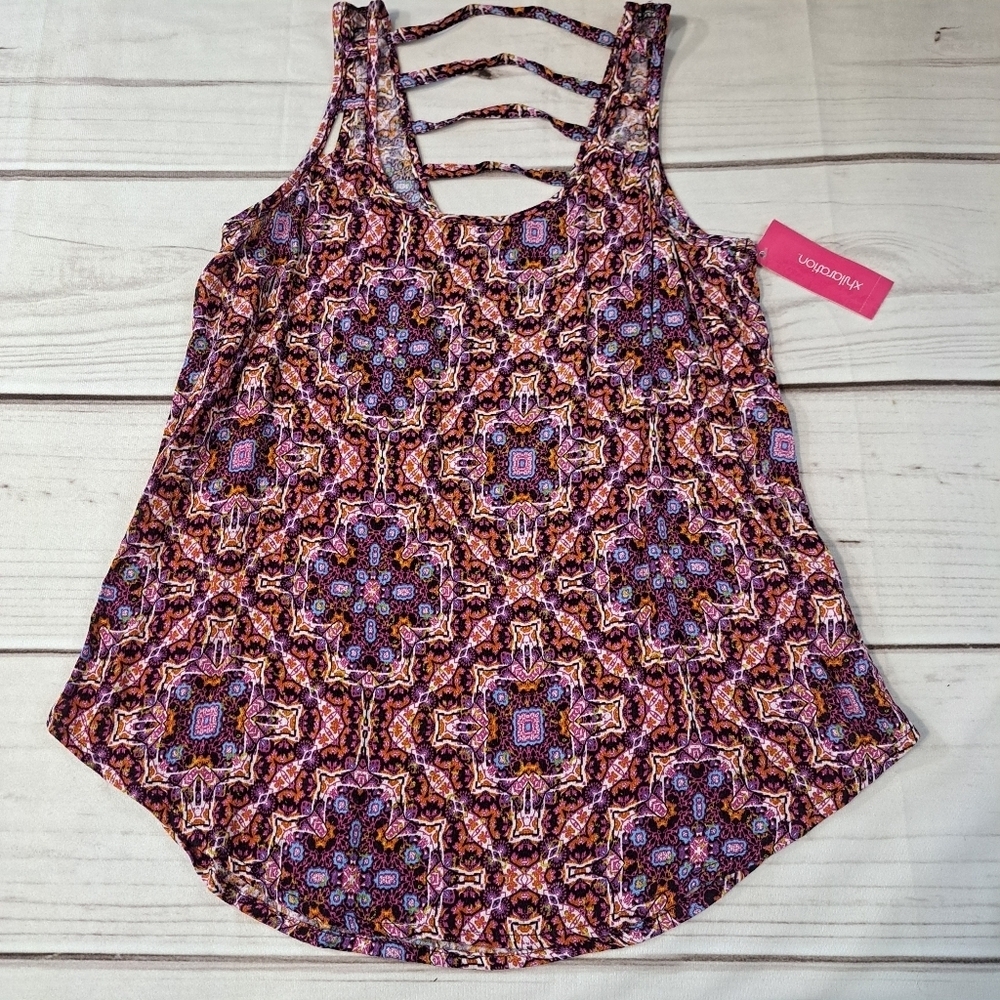 3 FOR 12 SALE Xhilaration Asymmetrical Cut Out Tank Top Size XS